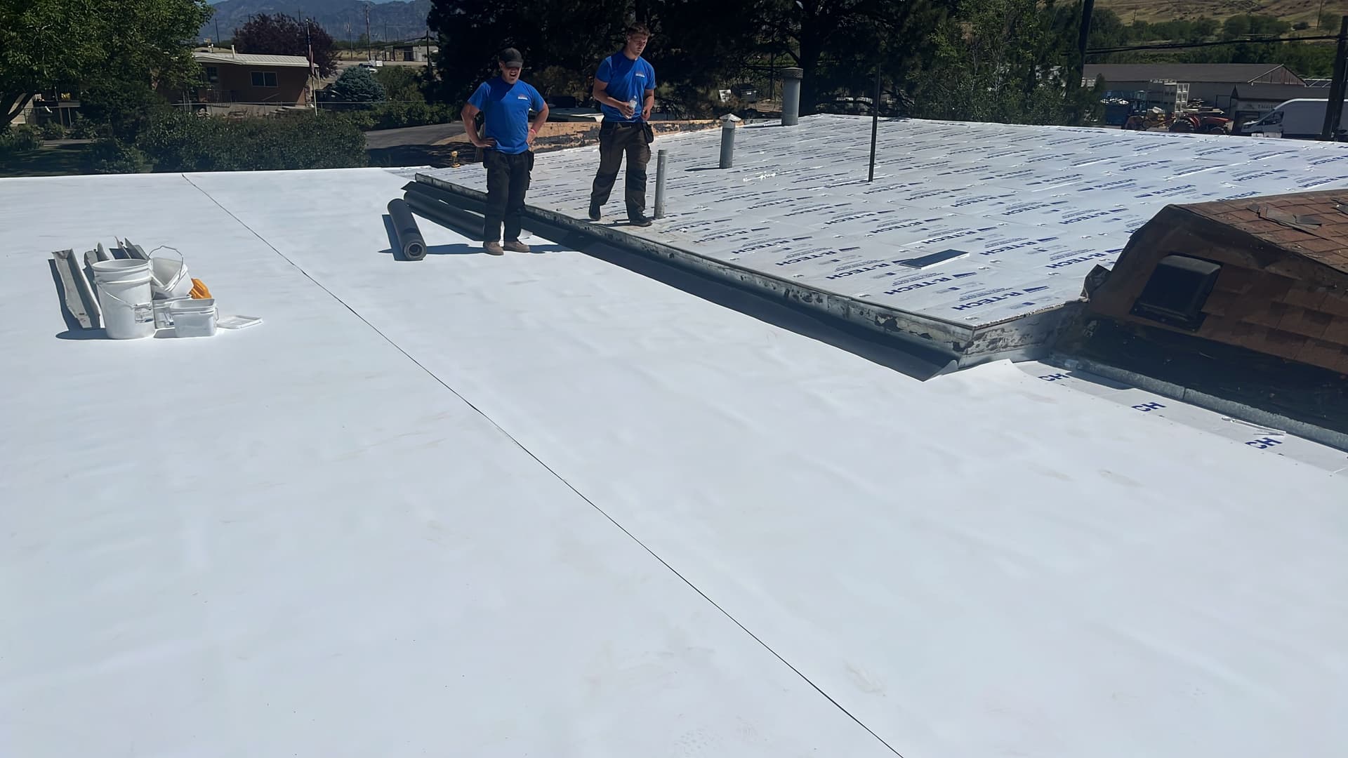 Gallery photos for Low-Slope TPO Membrane Replacement in Perry: Image #5